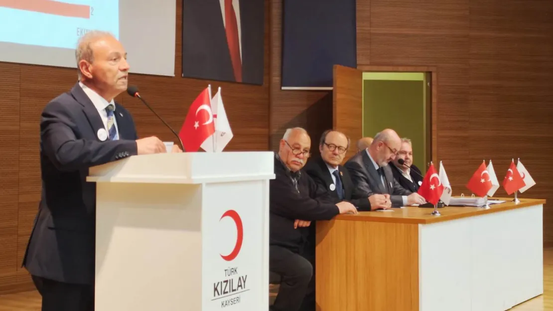 Kızılay Kayseri İl  Genel Kurul Toplantısı Gerçekleştirildi: Cafer Beydilli güven tazeledi