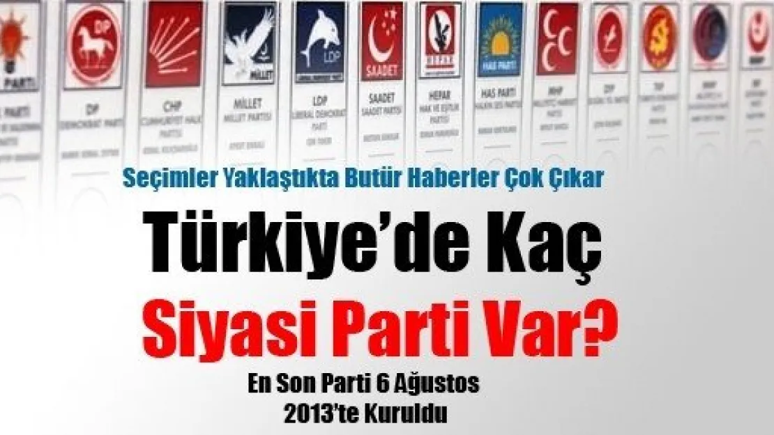 Türkiye'de Kaç Siyasi Parti Var?