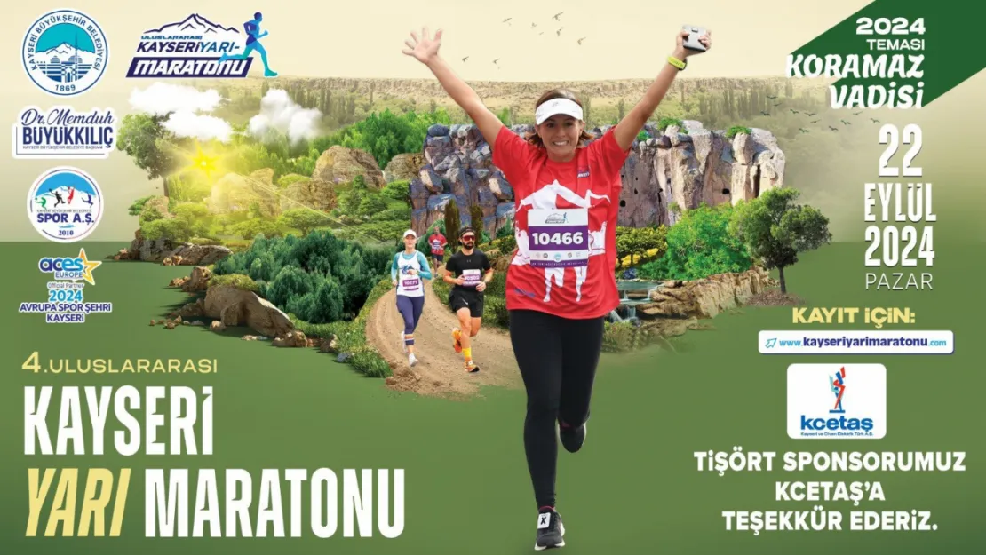 Uluslararası Kayseri Yarı Maratonunda geri sayım başladı 