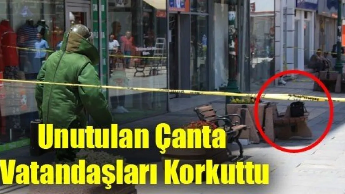 Unutulan Çanta Vatandaşları Korkuttu