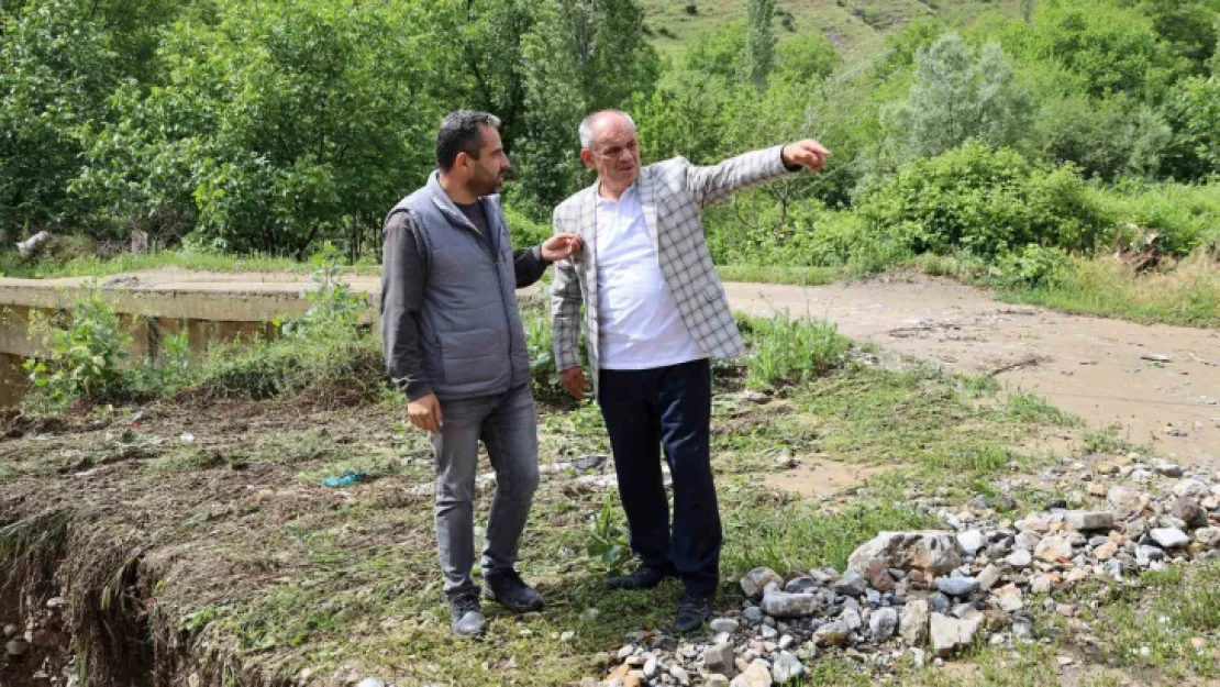 Yahyalı'da sel ve taşkınları çözmek için çalışmalar başladı