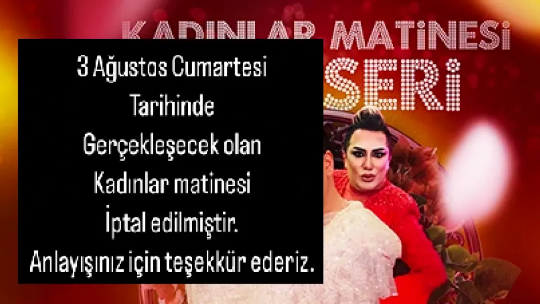 Yayınımız üzerine rezil konser iptal edildi