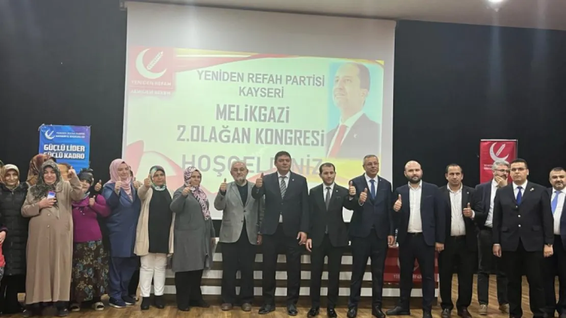 Yeniden Refah Partisi Melikgazi ilçe kongresini gerçekleştirdi