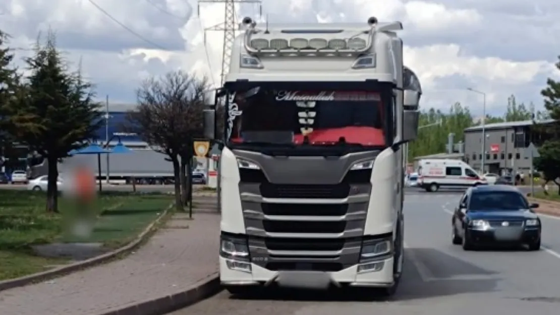 Yerleşim yerlerine giren 20 uzun araca 19 bin TL cezai işlem
