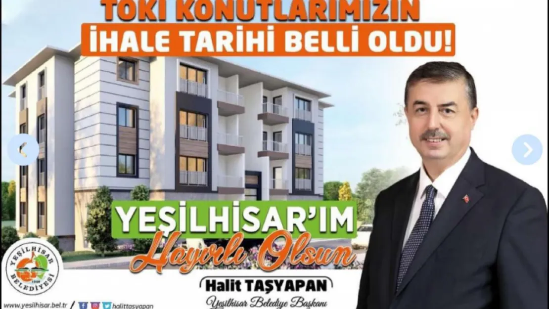 Yeşilhisar'da TOKİ ihale tarihi belli oldu