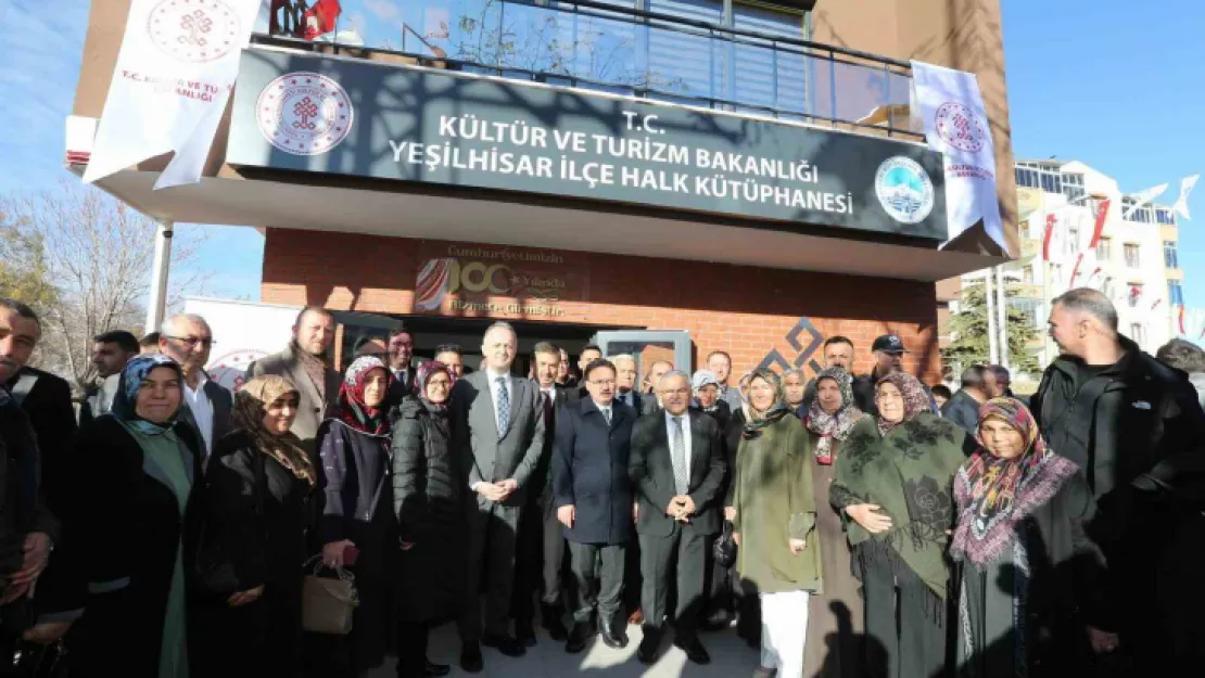 Yeşilhisar İlçe Halk Kütüphanesi açıldı