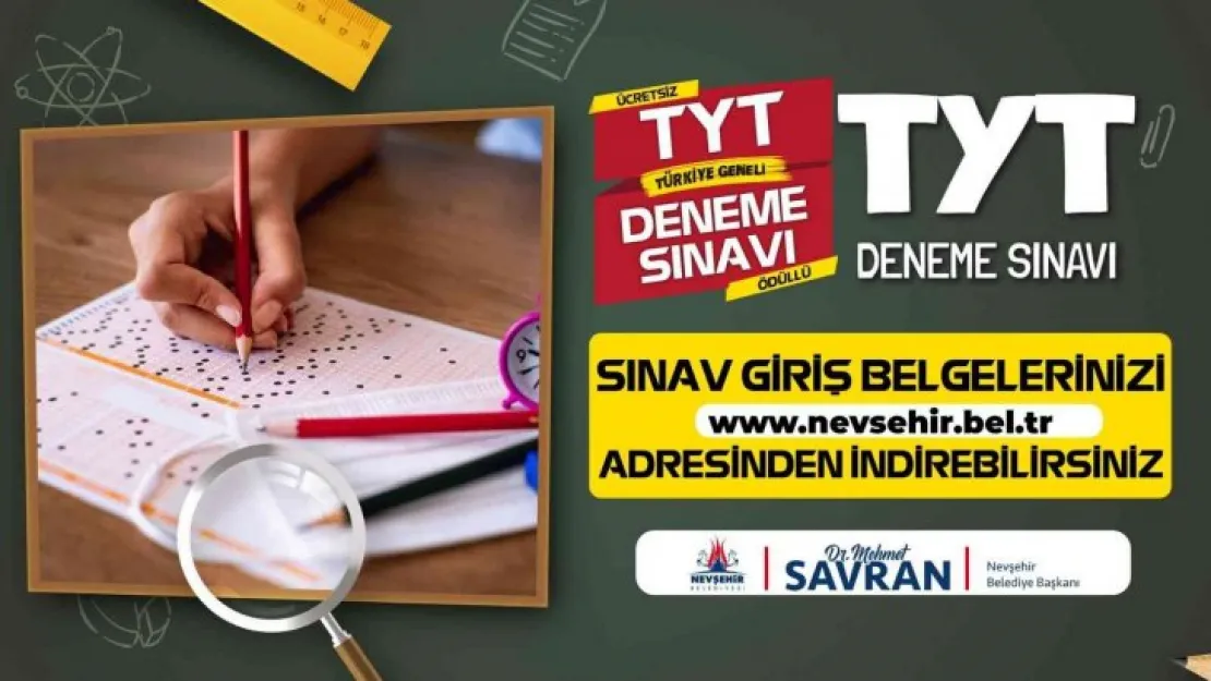 YKS adayı öğrencilerin TYT deneme Sınavı Giriş Belgeleri erişimde