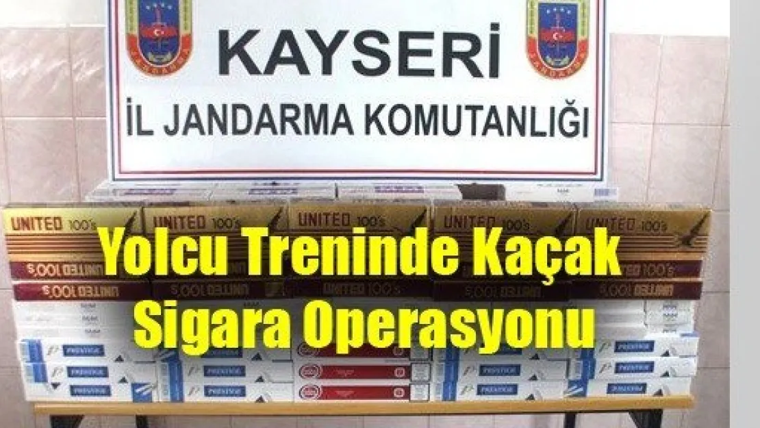 Yolcu Treninde Kaçak Sigara Operasyonu