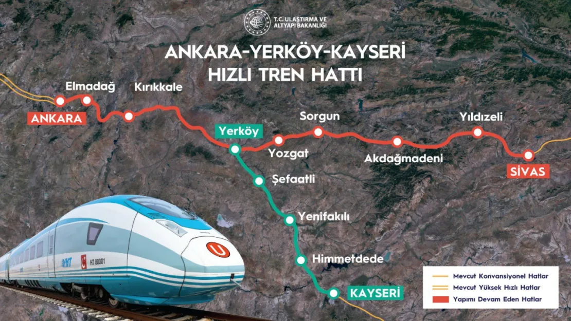 Yüksek Hızlı Tren, Yerköy istasyonu tamamlandı