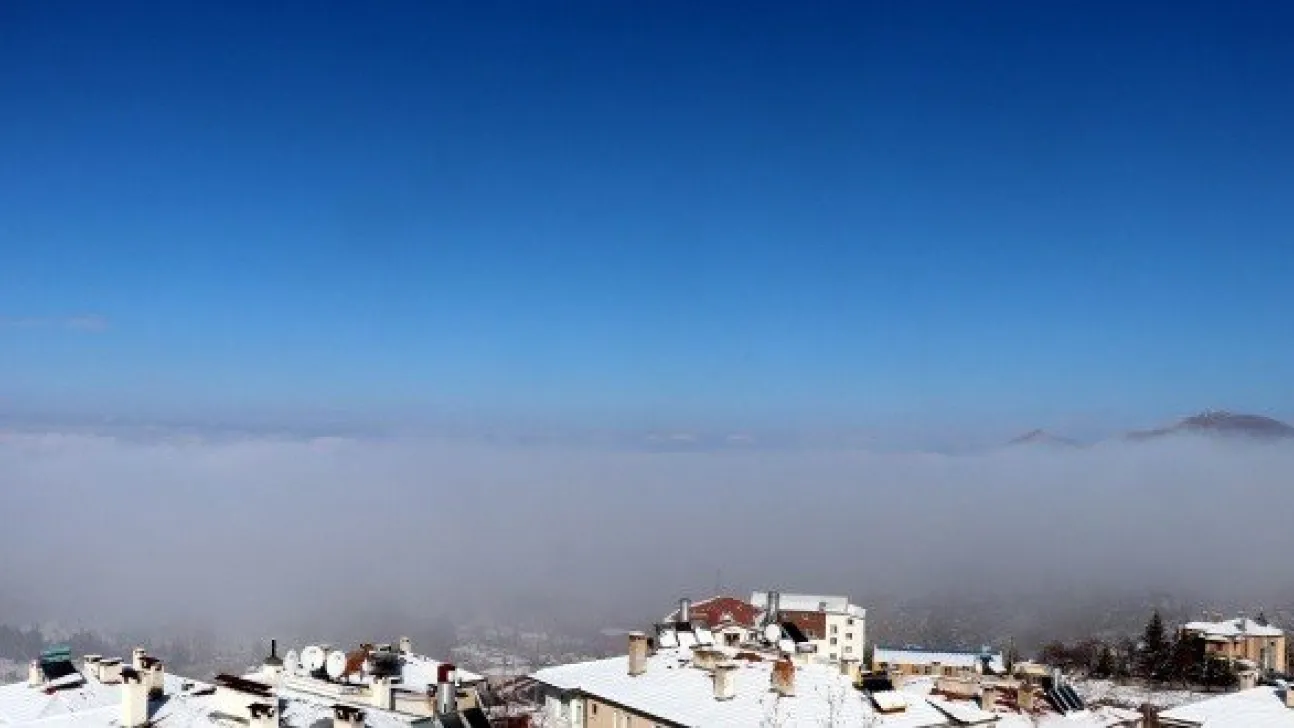 Sisin altında kalan Kayseri'den kartpostallık fotoğraflar