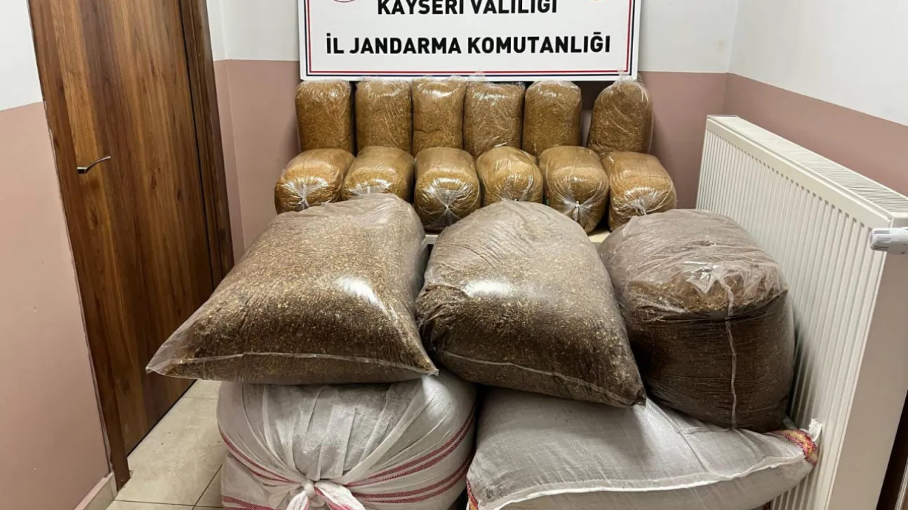 600 kilogram bandrolsüz tütün ele geçirildi