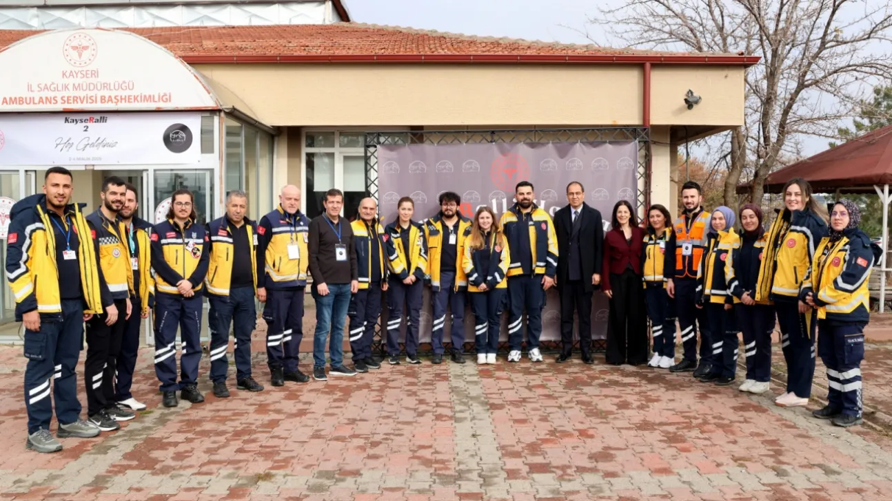 Kayseri Ambulans Rallisi başladı: Ekipler zamanla yarışarak vaka yönetimi yaptı