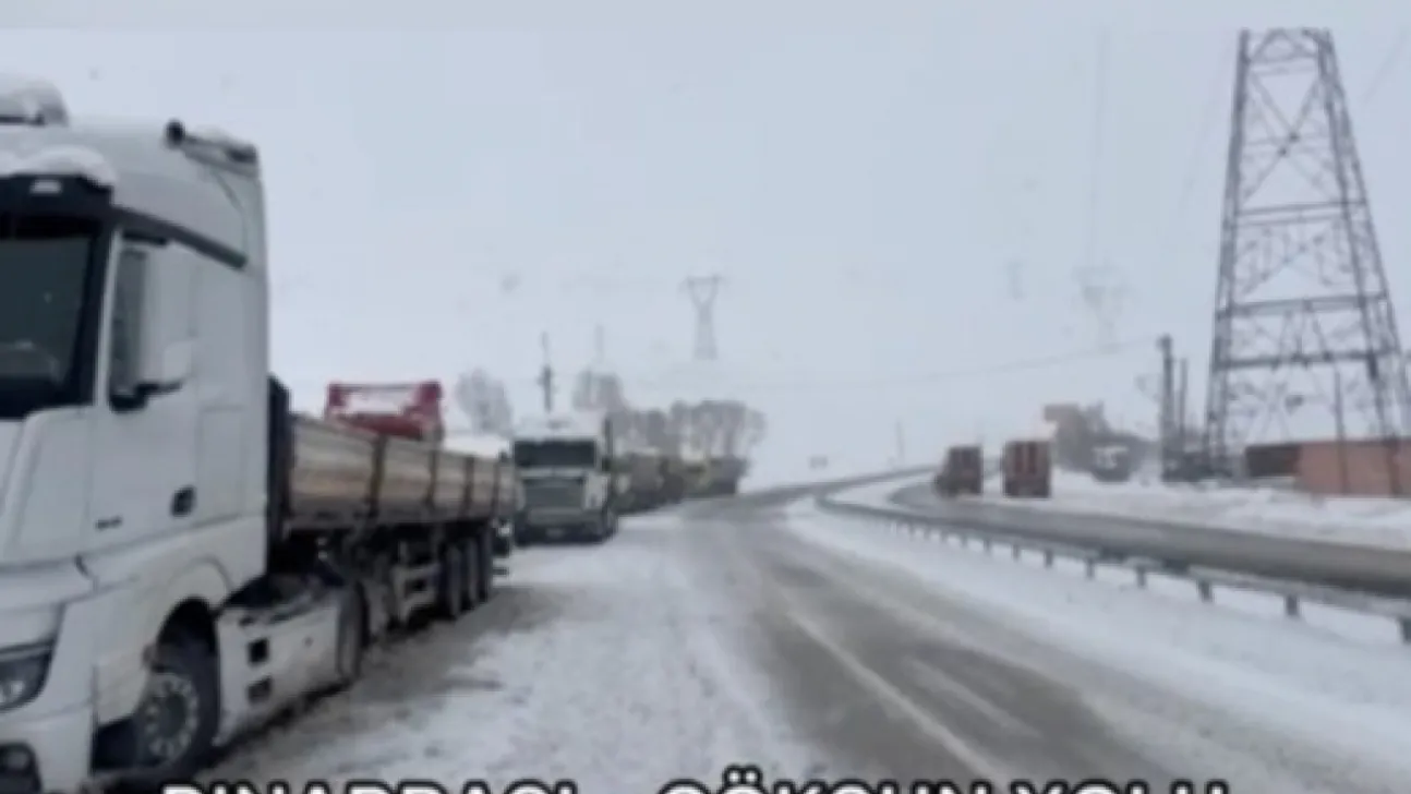 Kayseri ile Pınarbaşı, Gürün ve Göksun Karayolu çekici/tır trafiğine kapalı