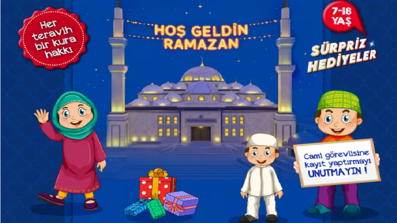 Talas'ta Çocuklar Teravihte Buluşuyor: Her akşam sürpriz hediyeler