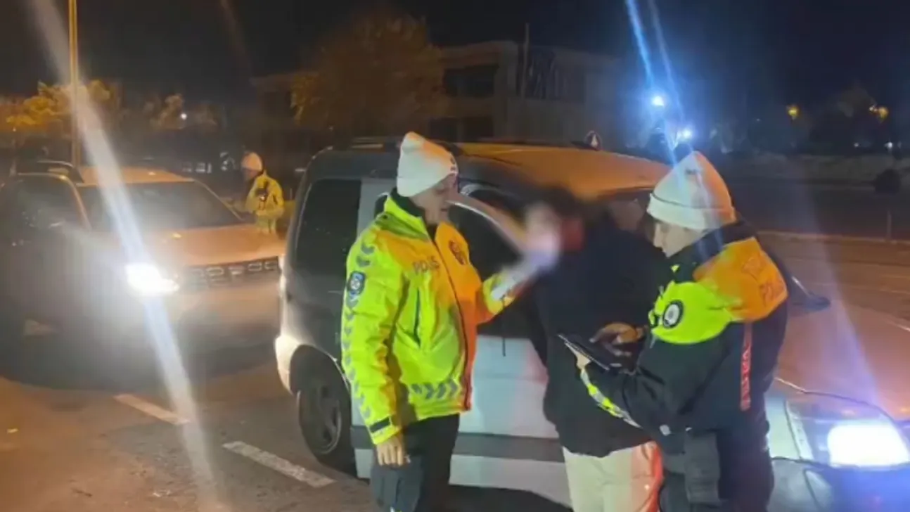 Trafikte makas atan 43 sürücüye cezai işlem