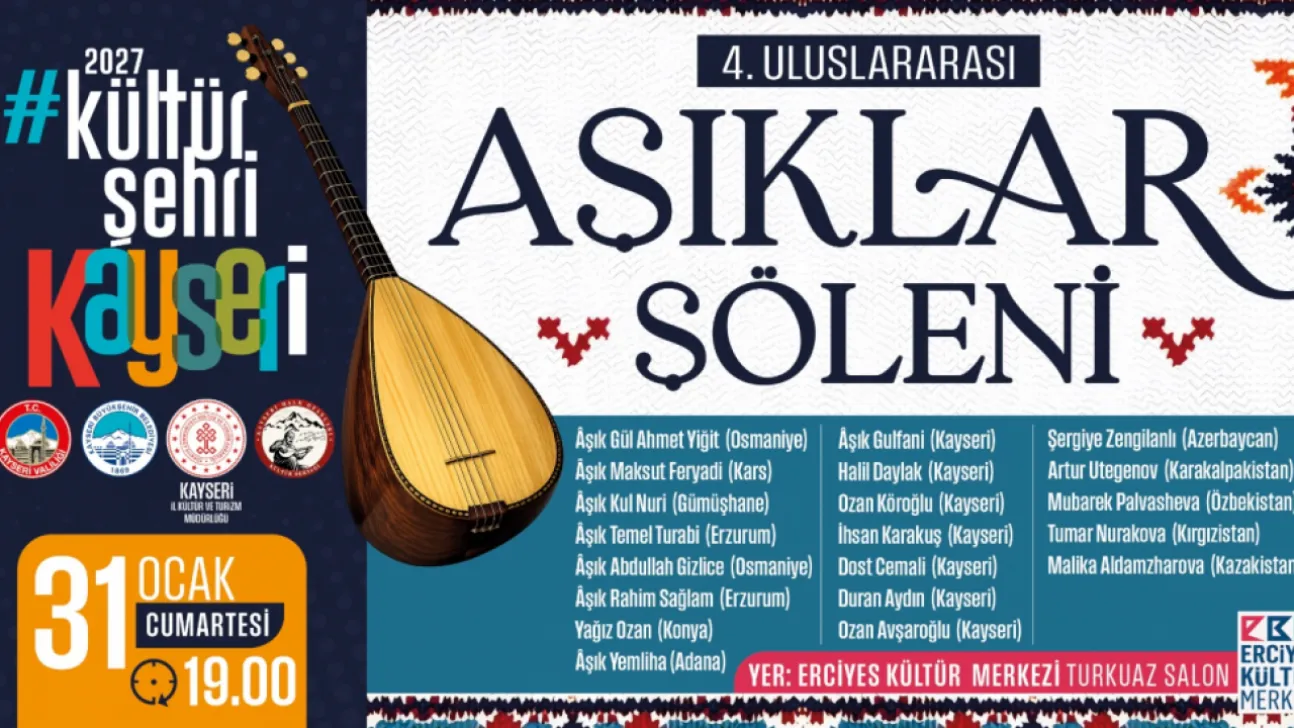 Uluslararası Aşıklar Şöleni, Kayseri'ye Renk Katacak