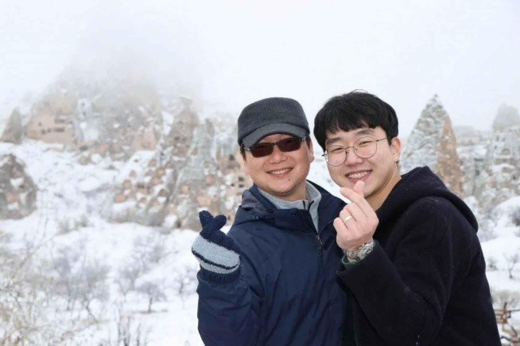 Kapadokya'da Kar Kartpostallık Görüntüler Ortaya Çıkardı