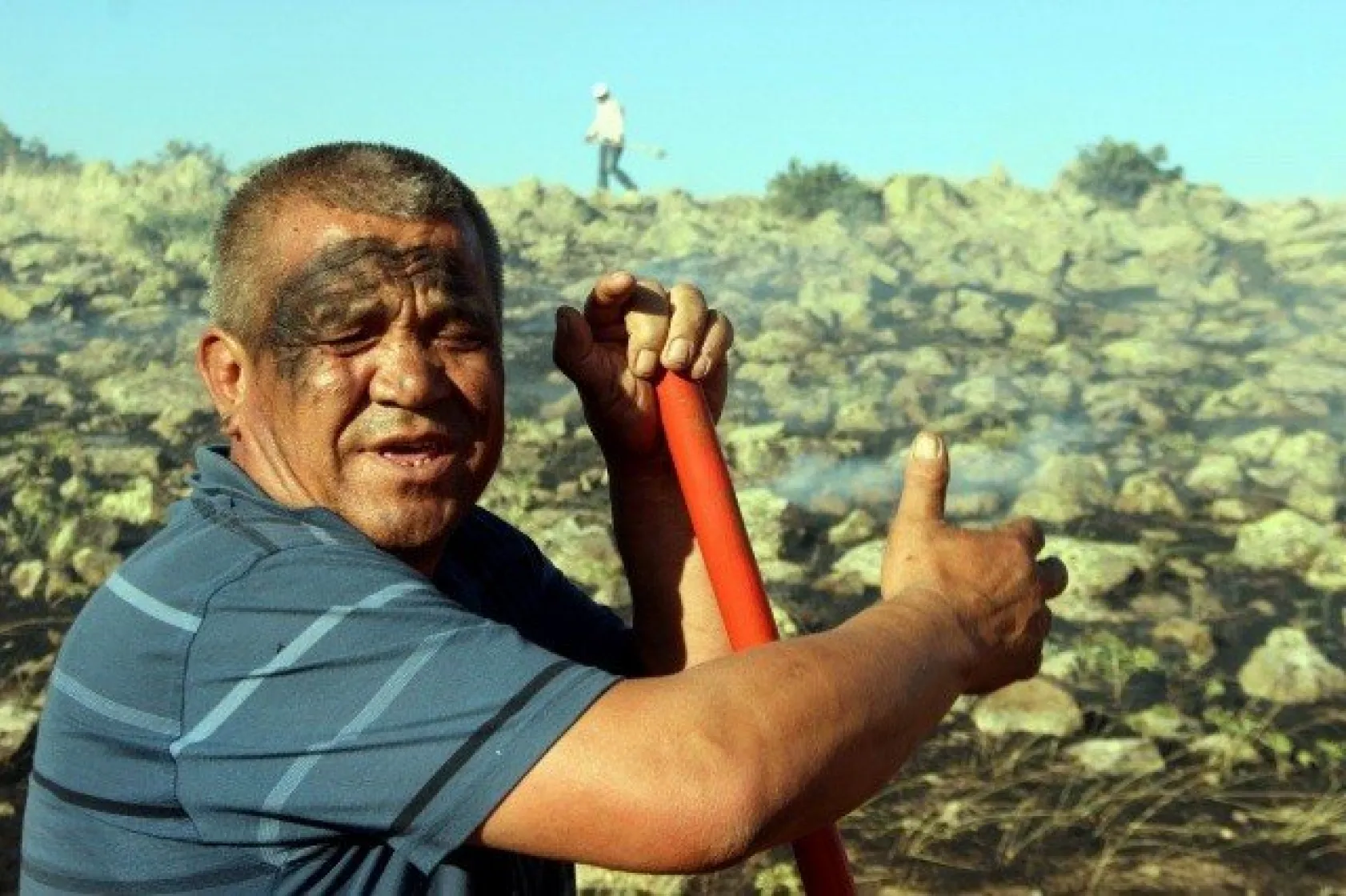 Tarla yangınında çiftçilerin 2 yıllık emeği kül oldu