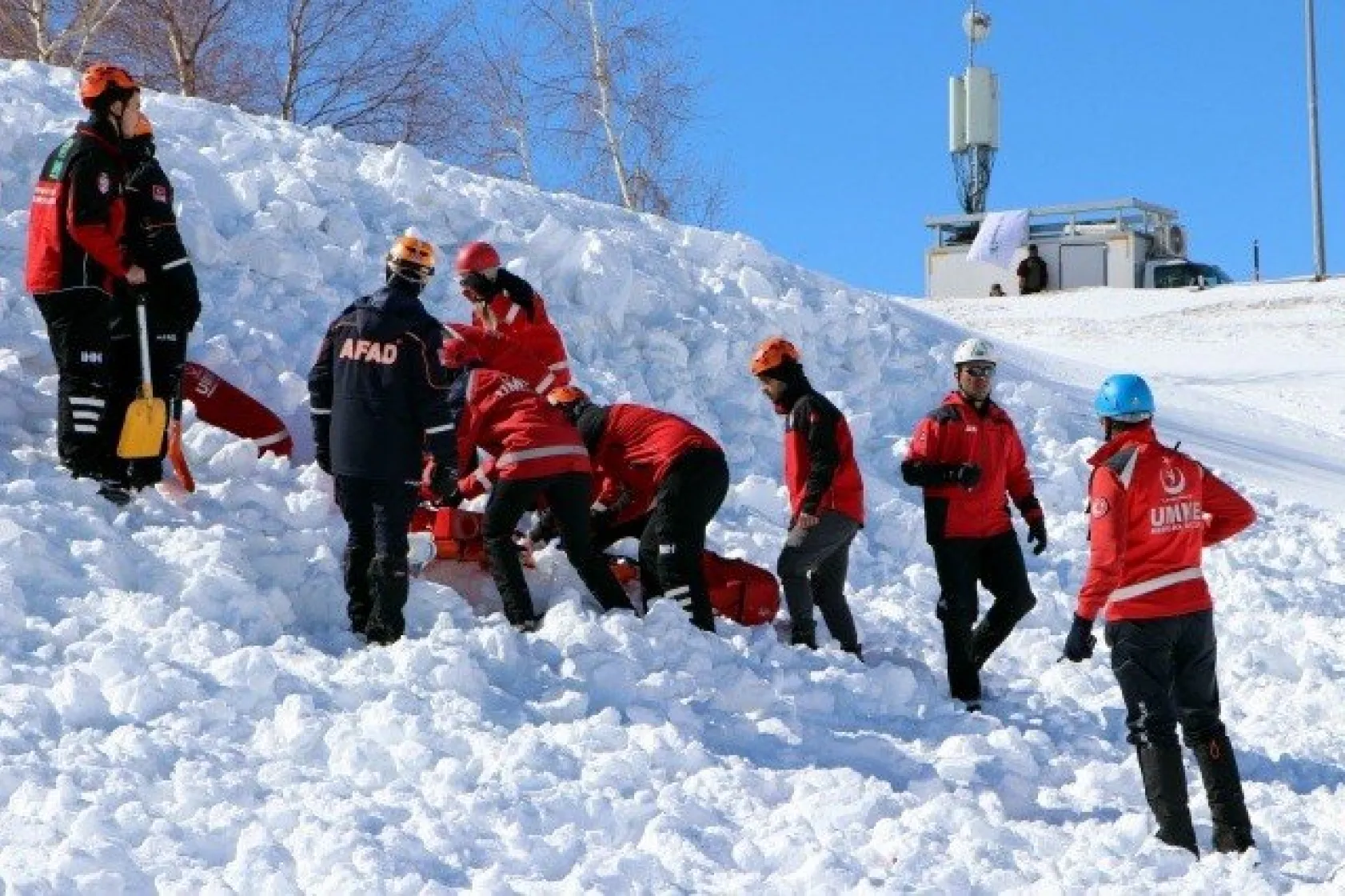 Erciyes'te nefes kesen tatbikat