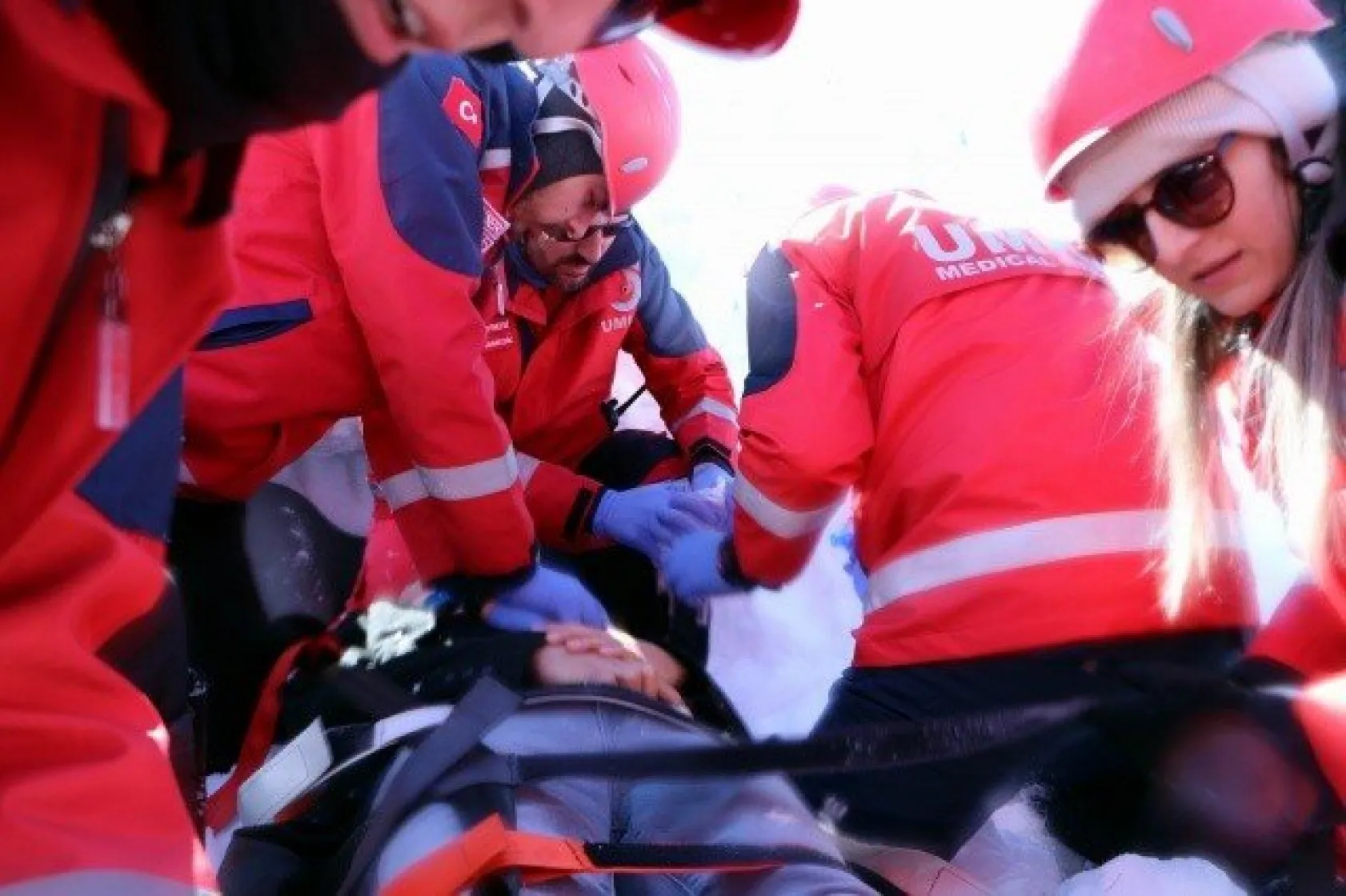 Erciyes'te nefes kesen tatbikat