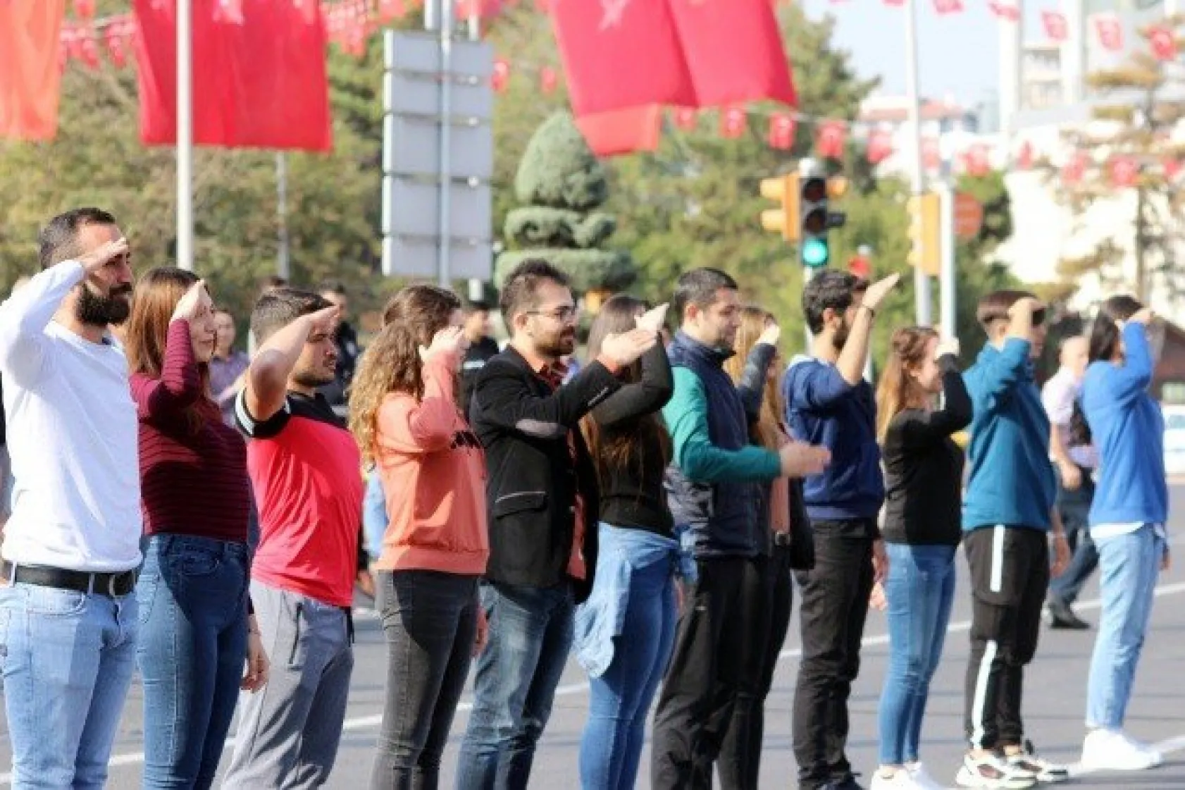 Cumhuriyet Bayramı'nın 96. yıl provası