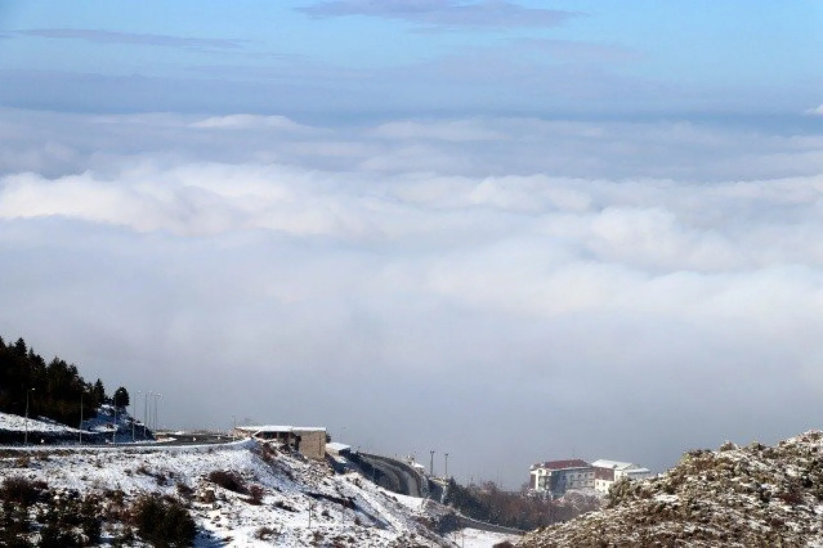 Sisin altında kalan Kayseri'den kartpostallık fotoğraflar