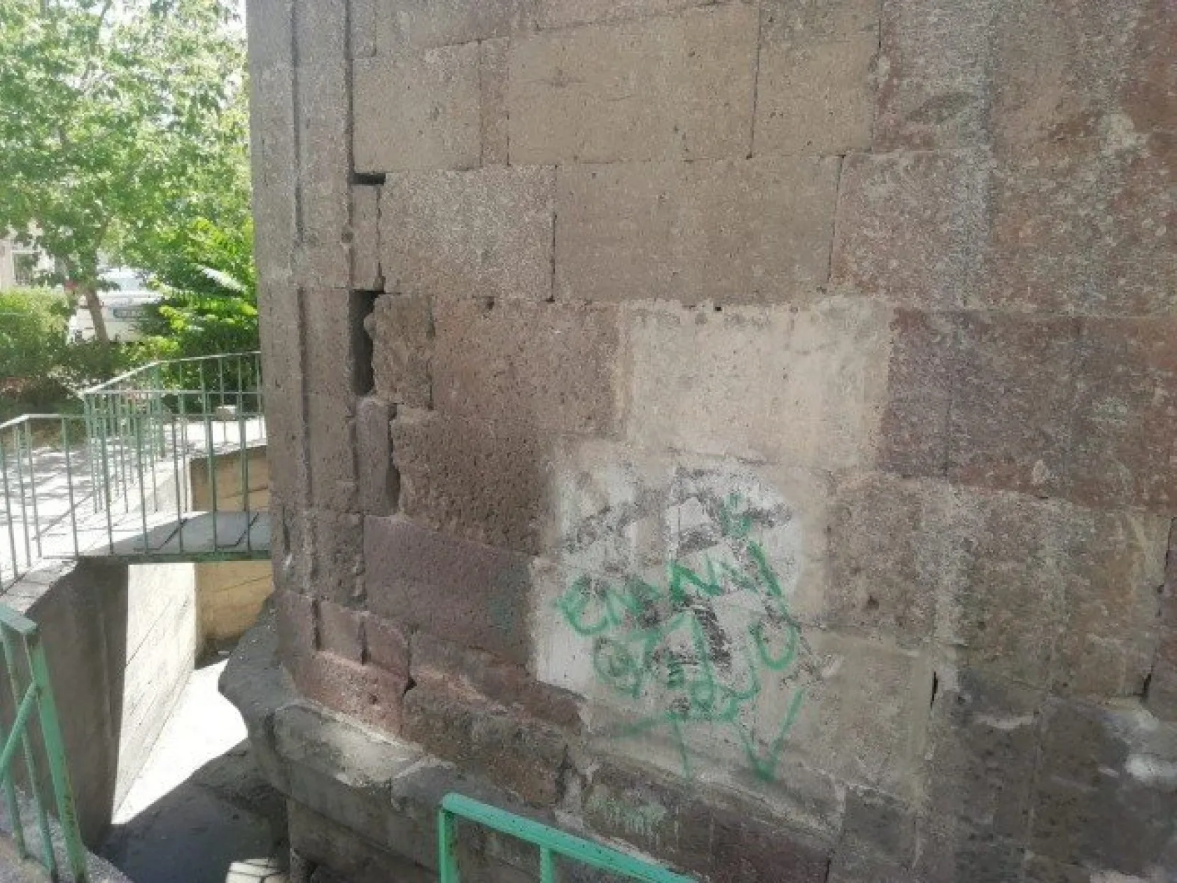 Kayseri'de tarihe büyük saygısızlık