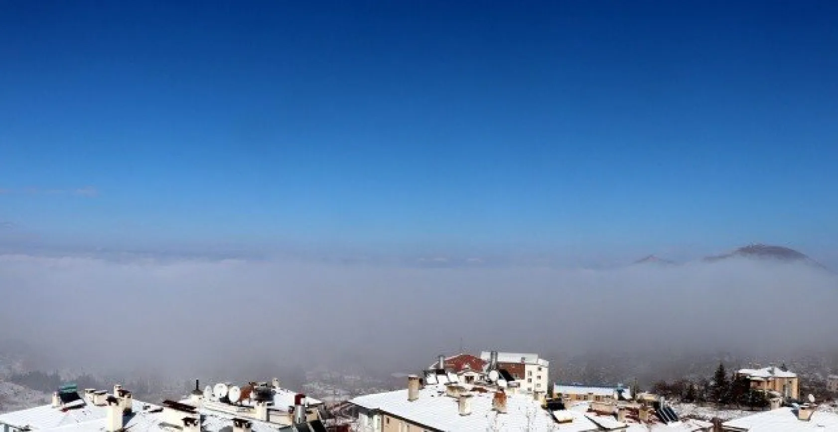 Sisin altında kalan Kayseri'den kartpostallık fotoğraflar