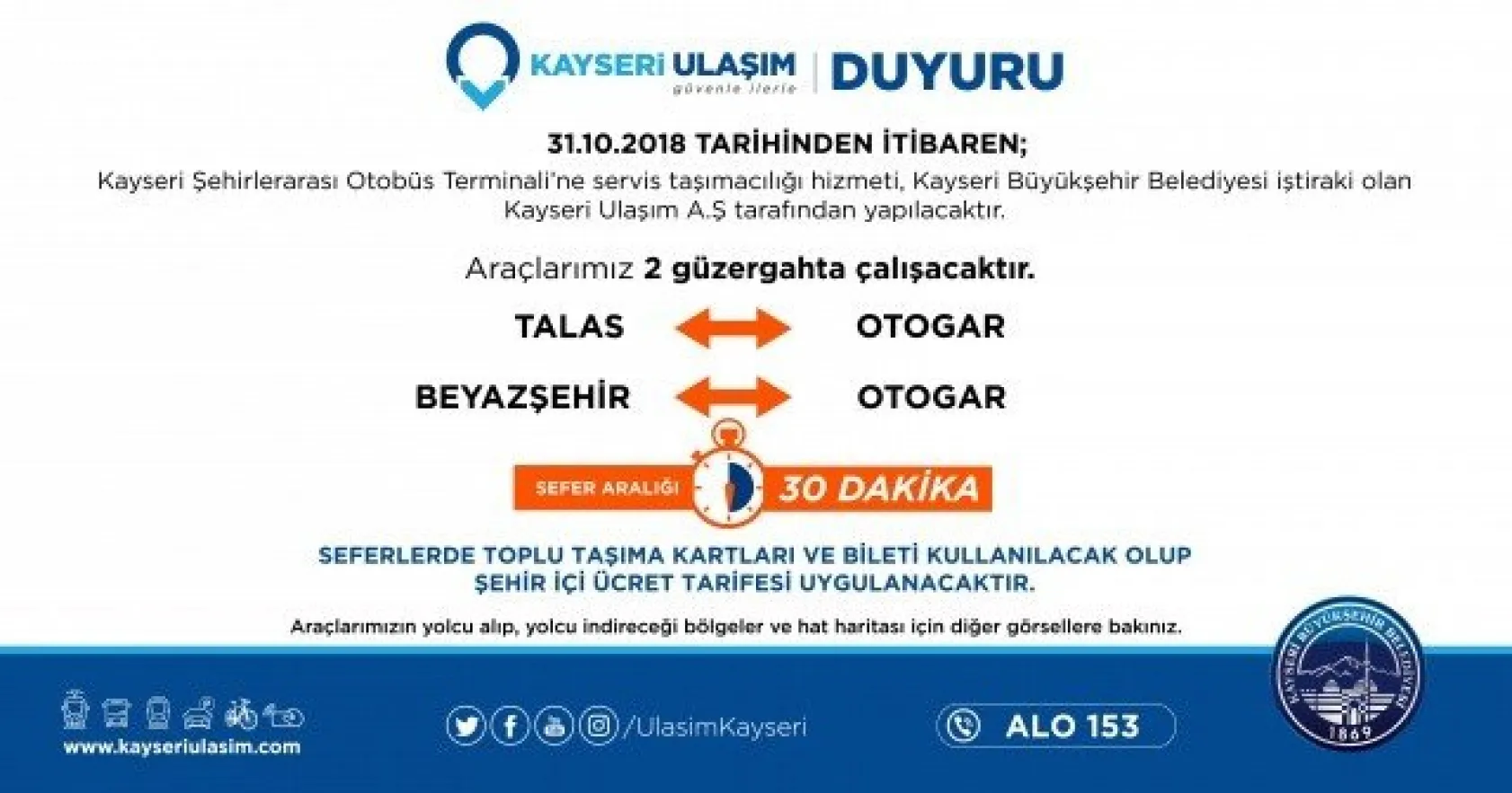Büyükşehir'in Servis Taşımacılığı Başladı
