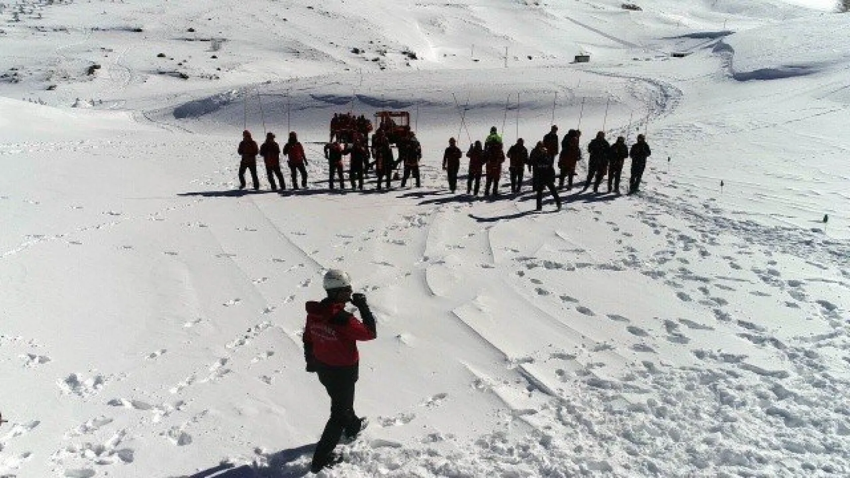 Erciyes'te nefes kesen tatbikat