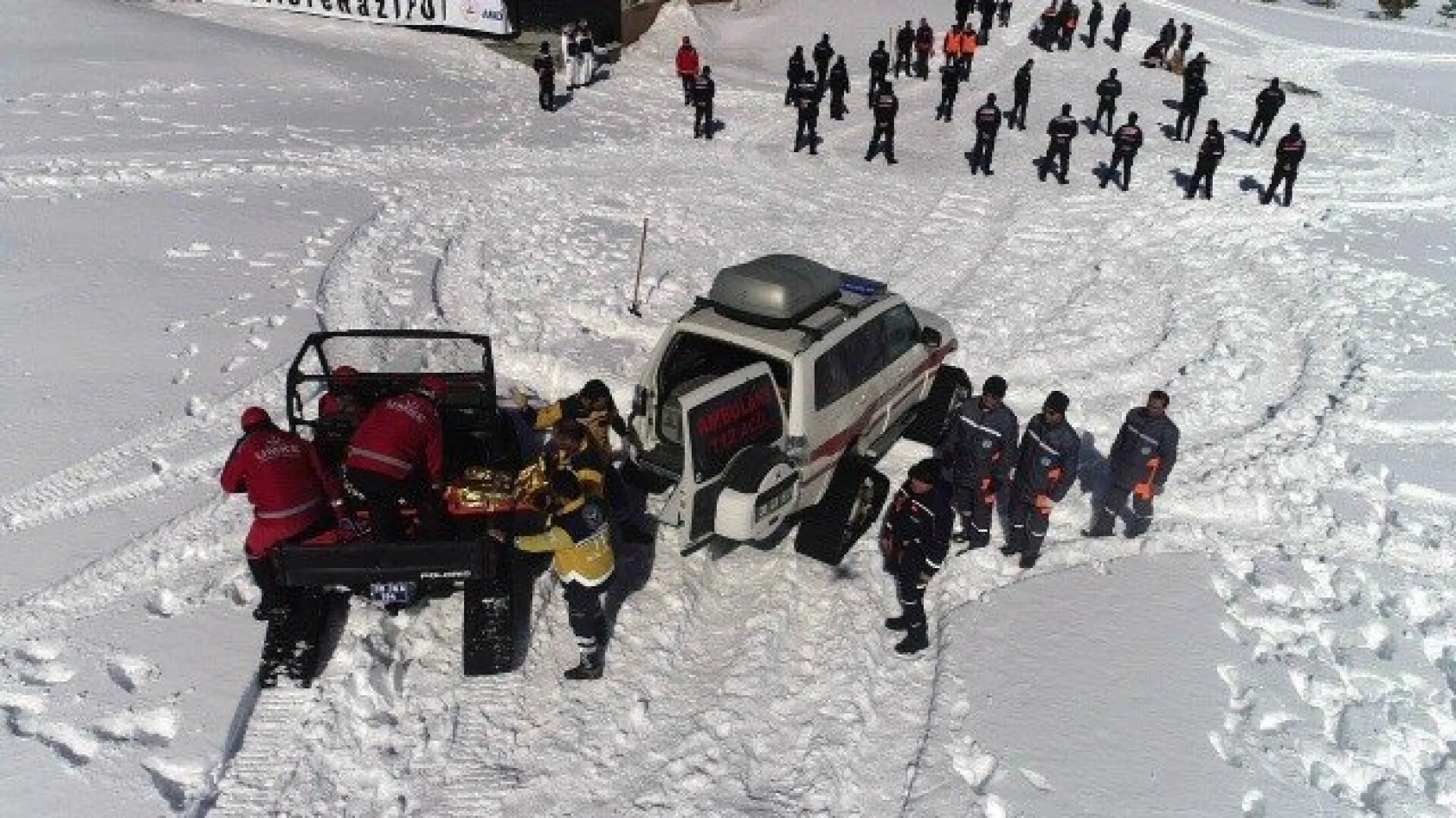 Erciyes'te nefes kesen tatbikat
