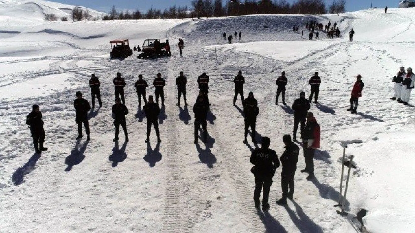 Erciyes'te nefes kesen tatbikat