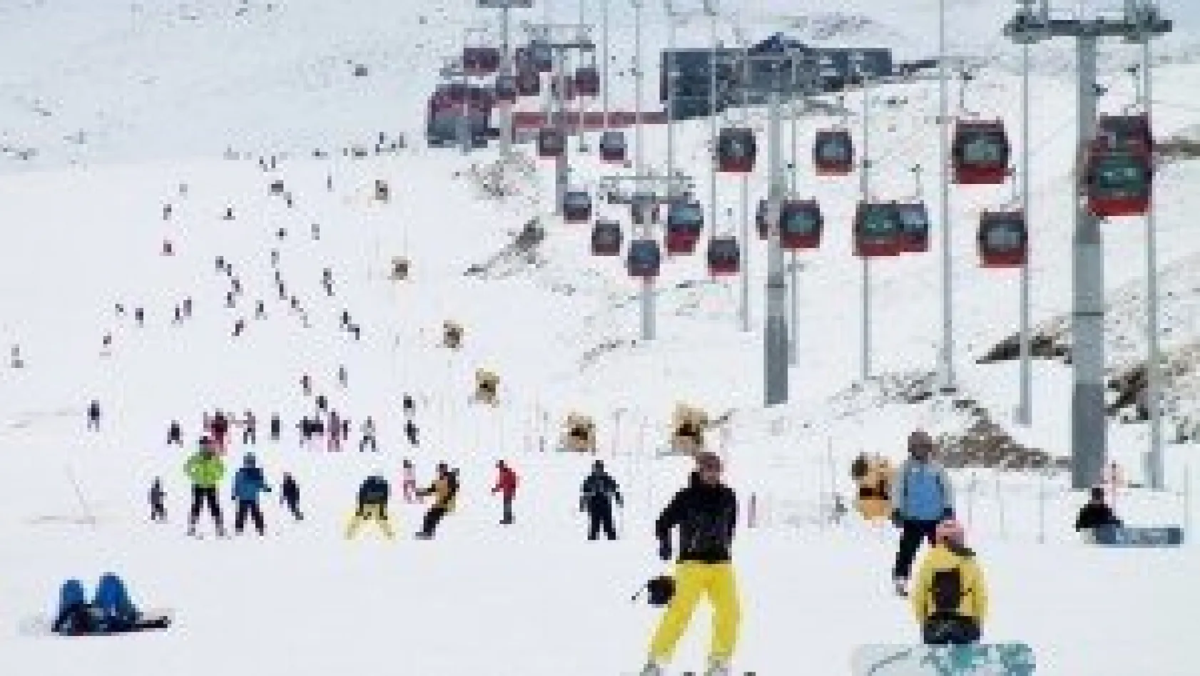 Erciyes, hafta sonunda 50 bin kişiyi ağırladı