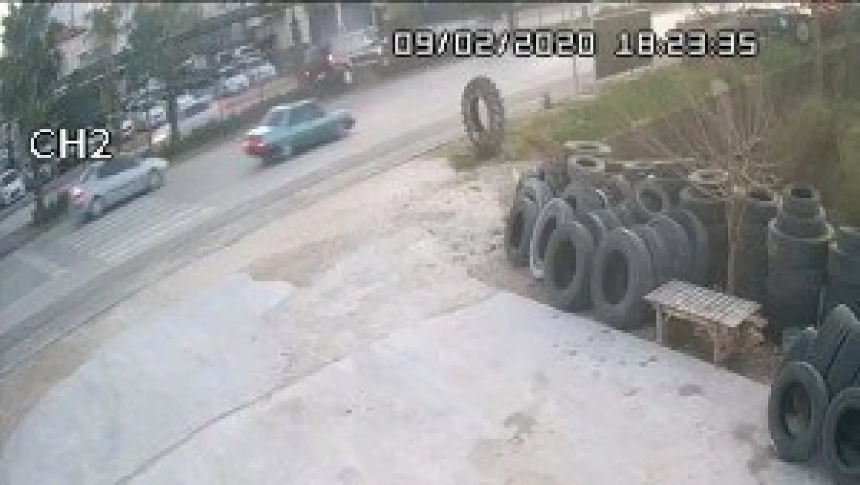 Özhaseki, Türel ve Yılmaz'ın yaralandığı kaza kamerada