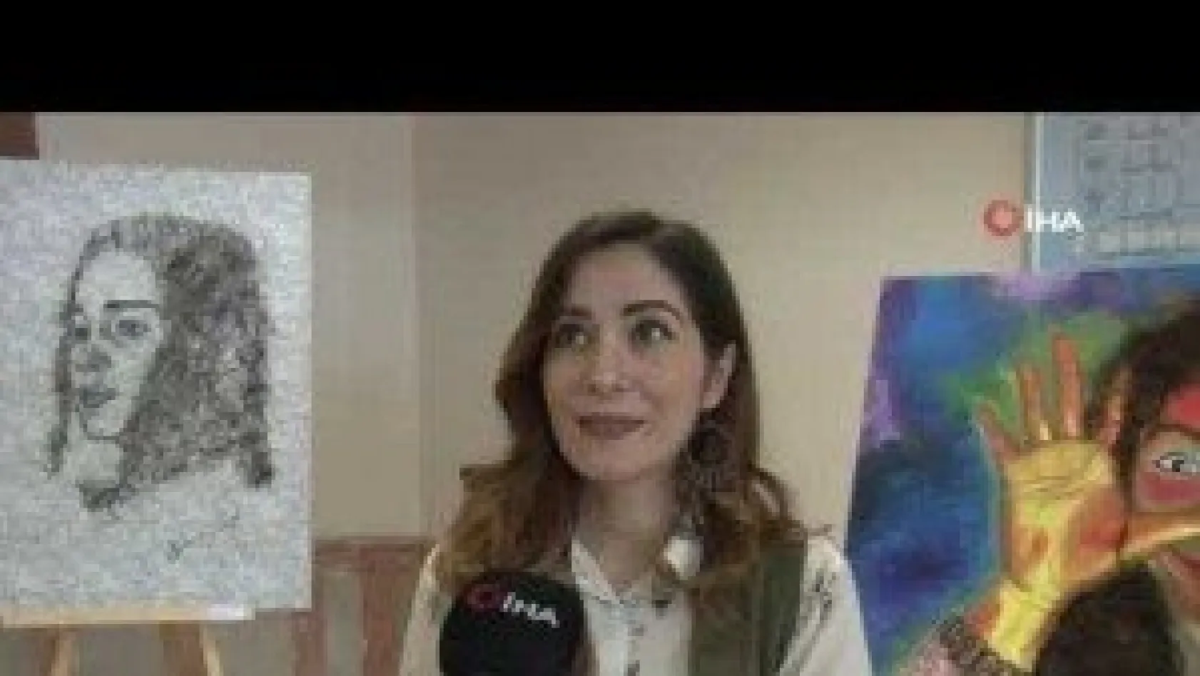 Kadınların saçları sanata dönüştü