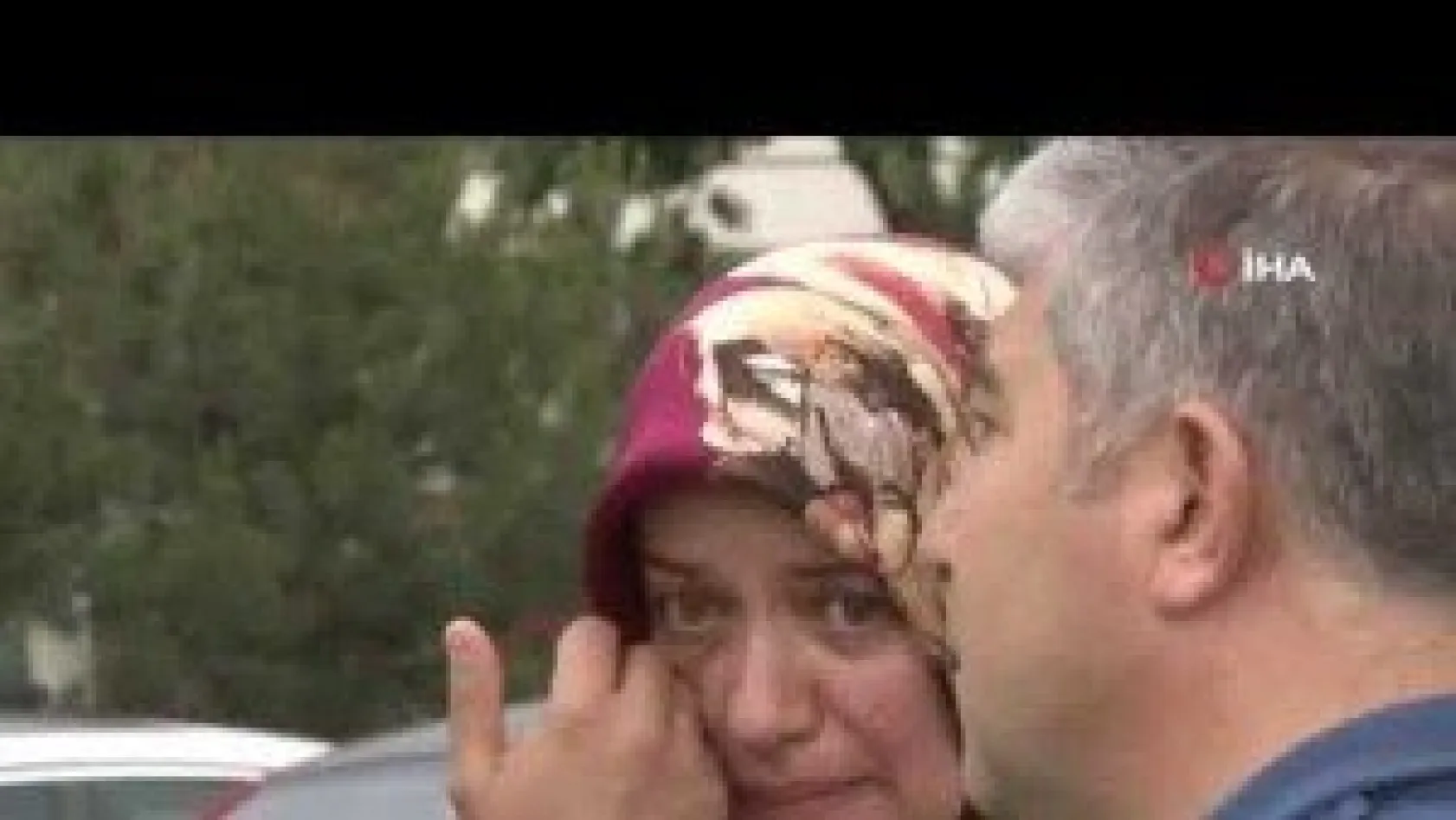 Kaza sonrasında gözyaşlarına boğuldu