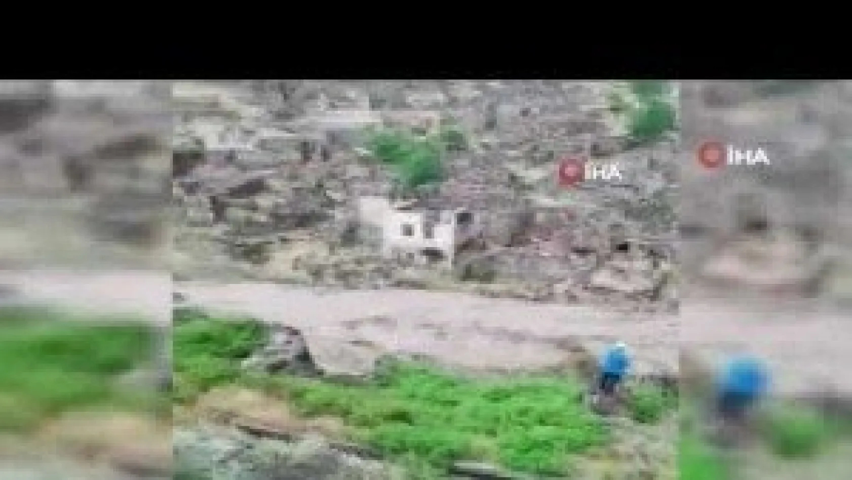 Yuvalı köyündeki felaketi vatandaşlar görüntüledi