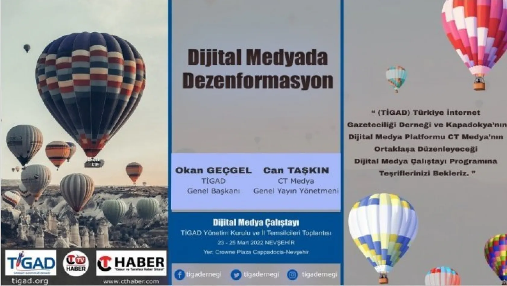 'Dijital Medyada Dezenformasyon' Çalıştayı Nevşehir'de yapılacak