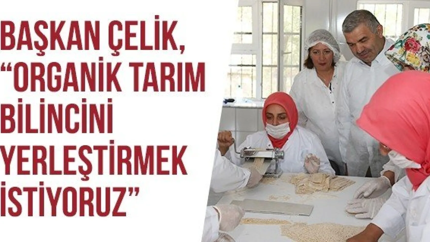 Başkan Çelik, 'Organik tarım bilincini yerleştirmek istiyoruz' 