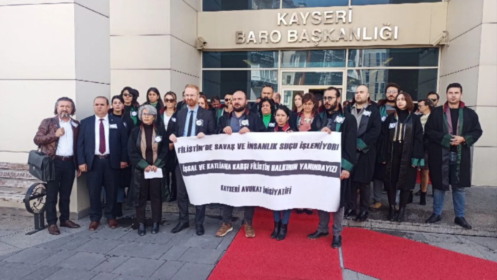 Kayserili avukatlardan İsrail'e tepki