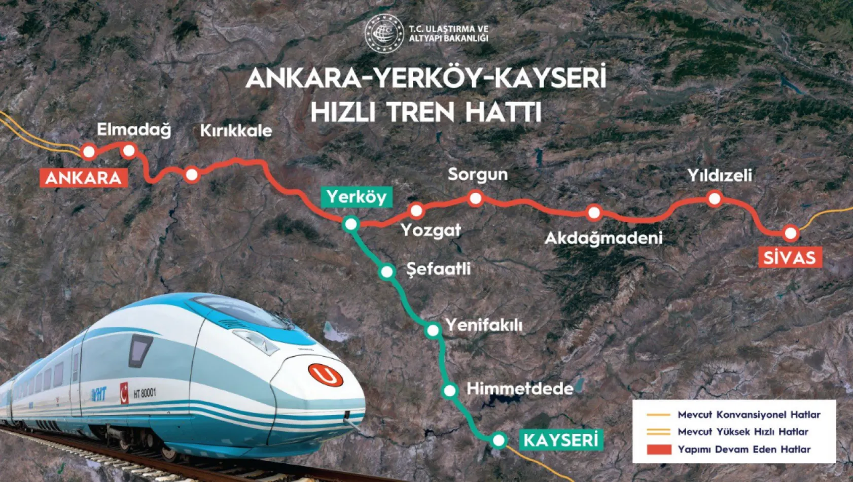 Yüksek Hızlı Tren, Yerköy istasyonu tamamlandı