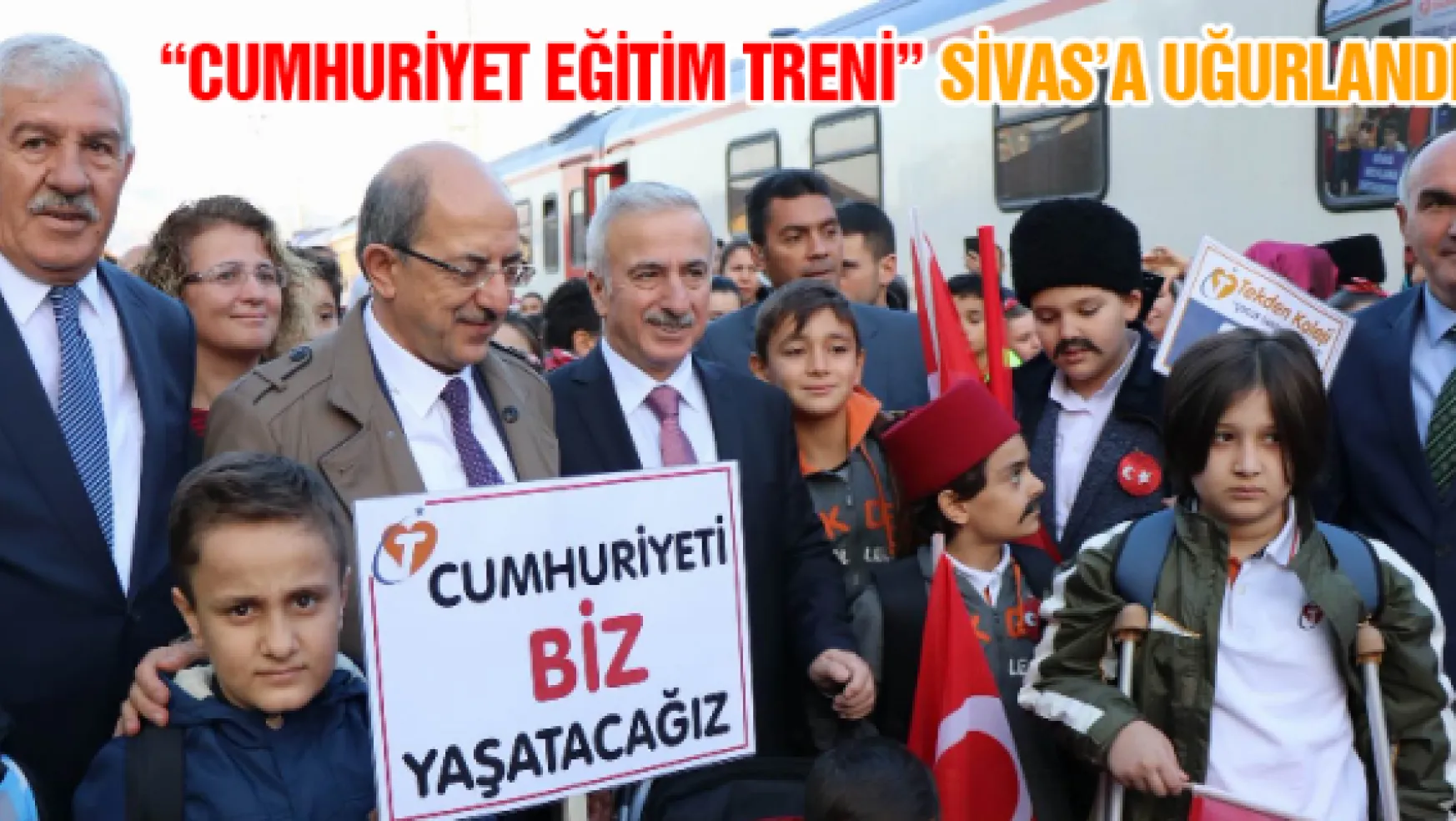 'Cumhuriyet Eğitim Treni' Sivas'a uğurlandı 