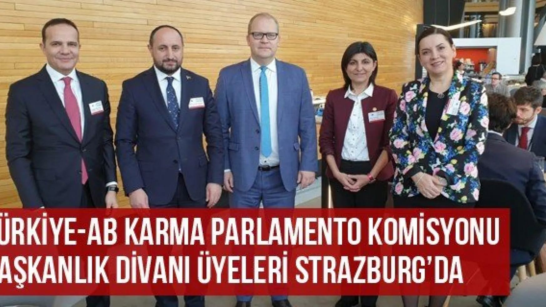 Türkiye-AB Karma Parlamento Komisyonu Başkanlık Divanı üyeleri Strazburg'da