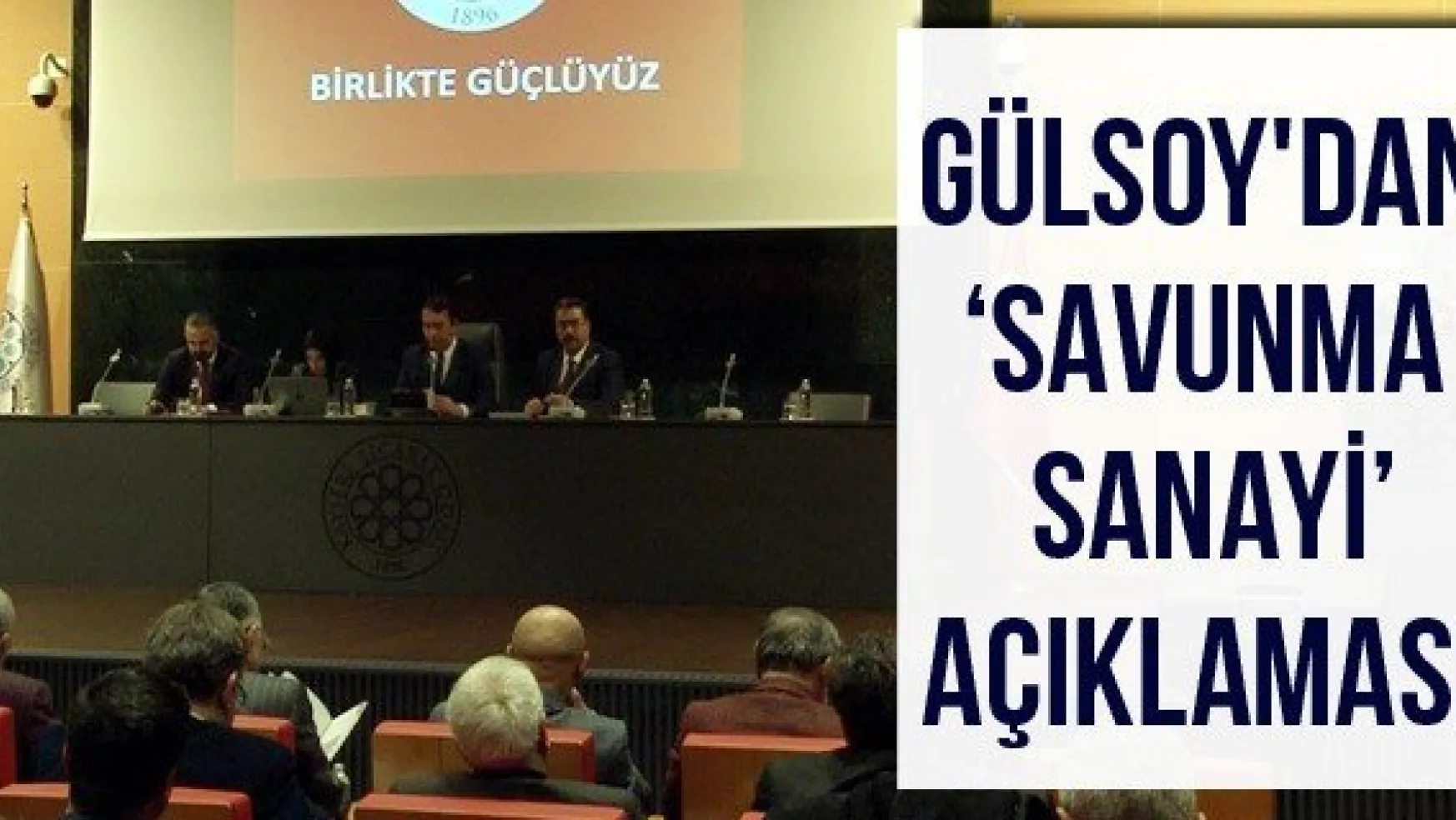 Gülsoy'dan 'Savunma sanayi' açıklaması