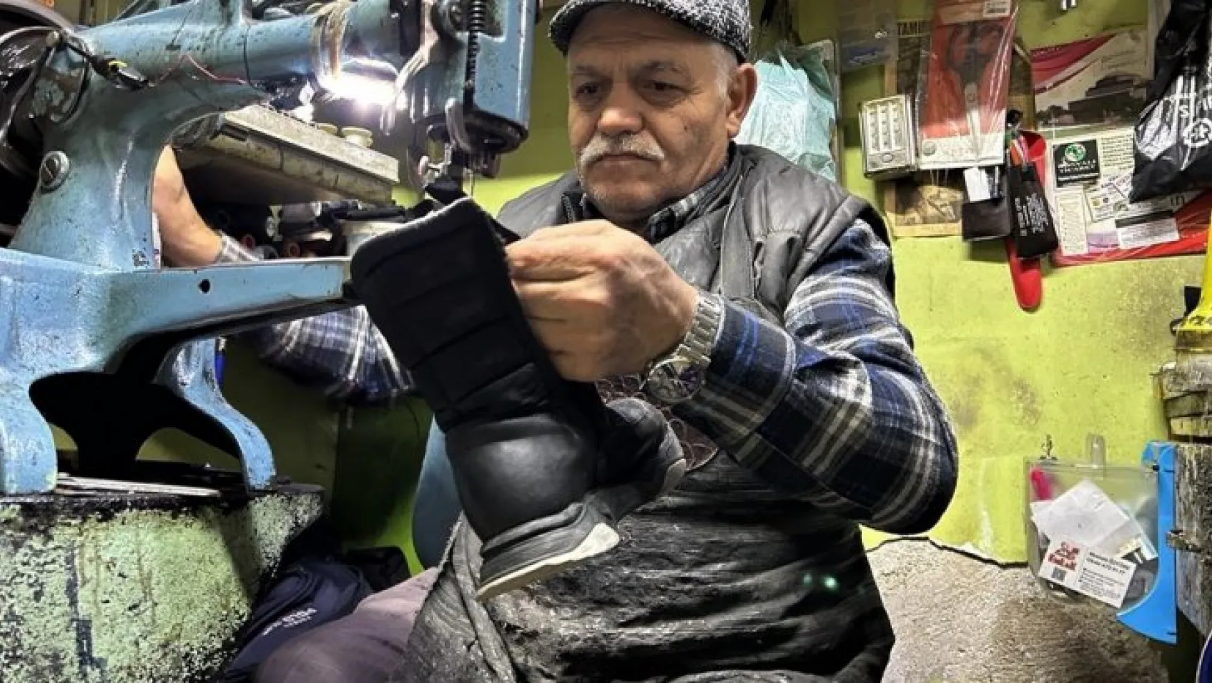 55 yıllık ayakkabı tamir ustası Kaymaz'dan ilginç iddia