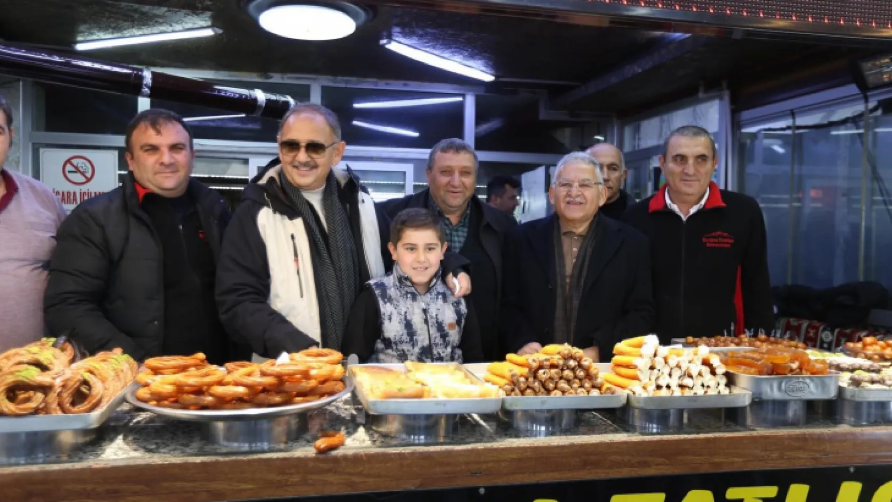 Bakan Özhaseki ve Başkan Büyükkılıç'tan Erciyes esnafına ziyaret