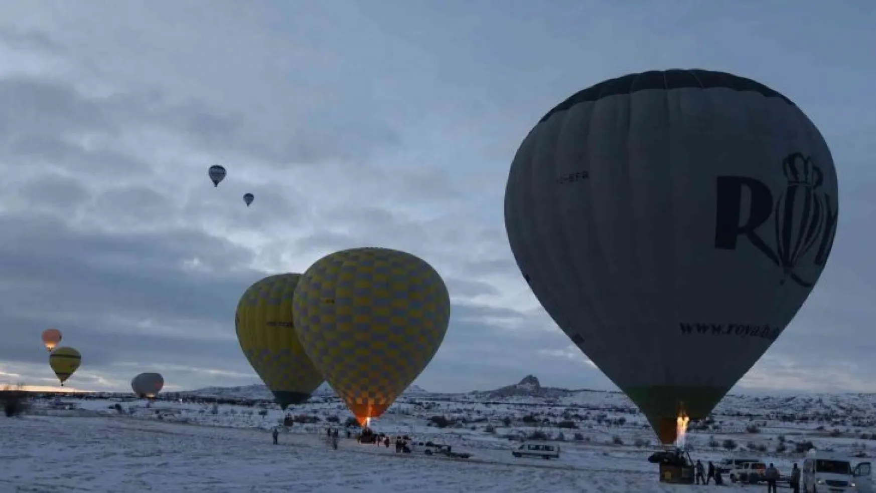 Balon turlarına kar engeli