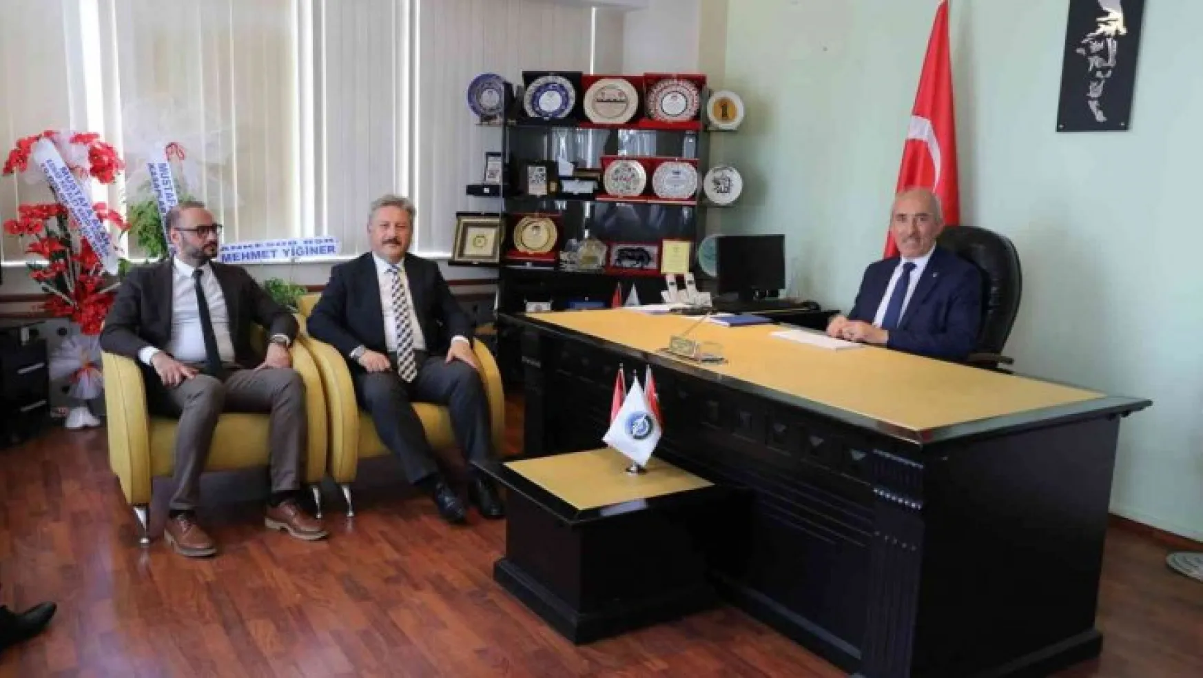 Başkan Palancıoğlu'ndan KESOB Başkanı Odakır'a hayırlı olsun ziyareti