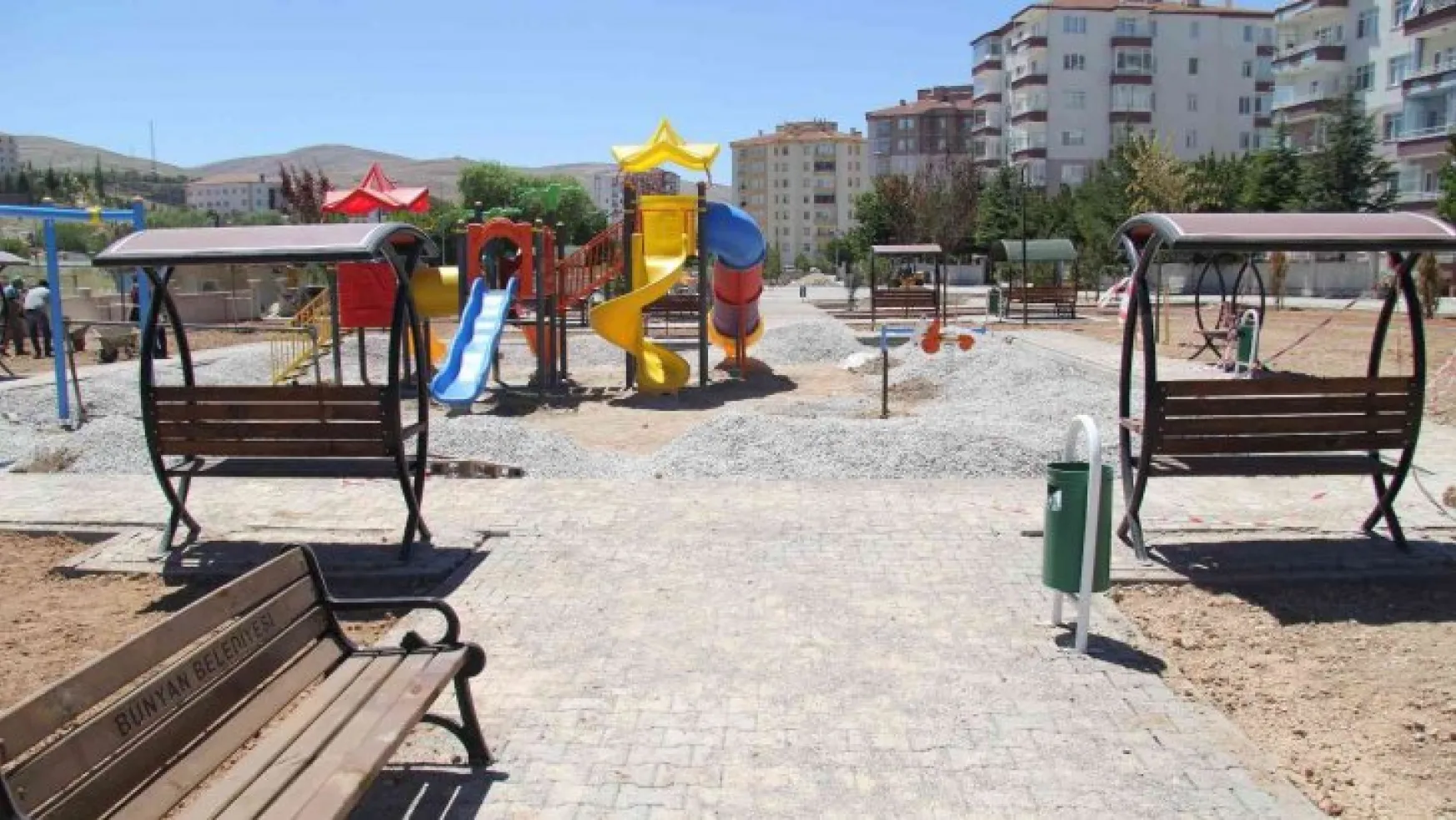 Bünyan'da yapımı planlanan çok amaçlı park yapım çalışmaları sona geldi
