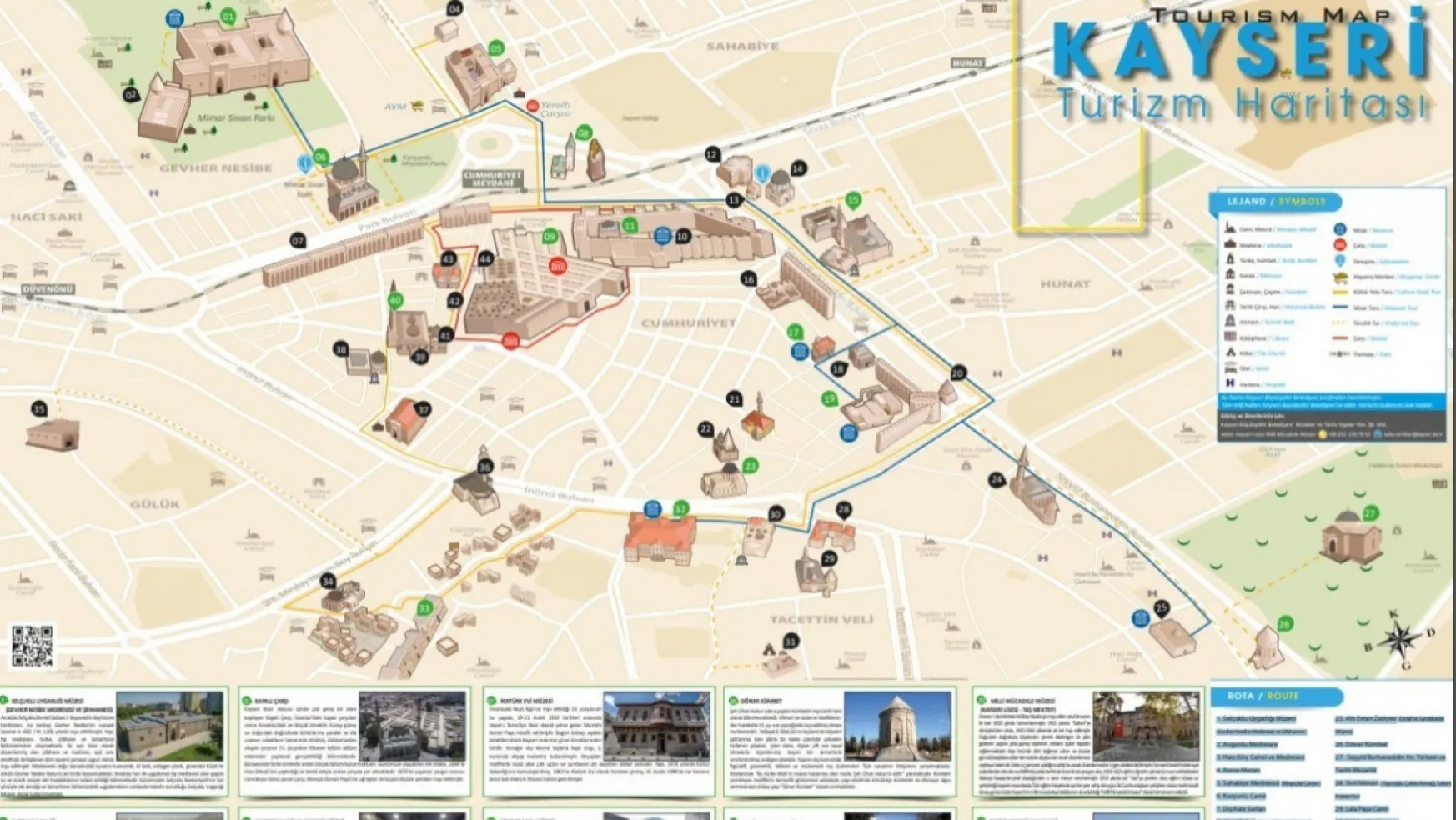 Kayseri'nin turizm haritası yenilendi